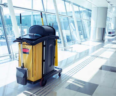 movable cleaner bin